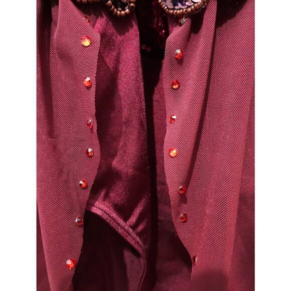 Weissman NWOT custom costume ruby red child large lyrical jazz contemporary - Picture 6 of 14